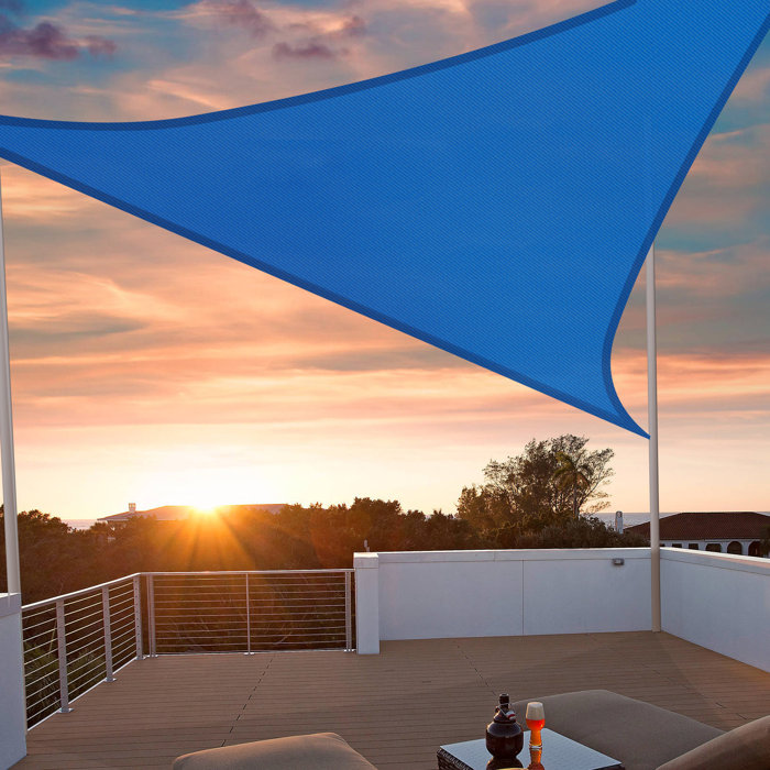 11.5' Triangle Sun Shade Sail Patio Deck Beach Garden Yard